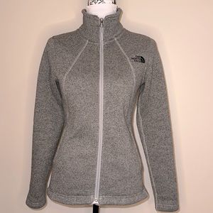 The North Face women’s crescent full zip jacket gray size XS